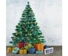 Árbol de Navidad artificial sintético CORTINA 210 cm con luces LED ...
