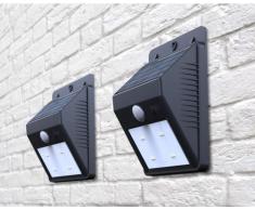 Apliques de pared solares LED lamparas jardin luces murales externo...