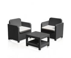 Conjunto de sillones para exterior Grand Soleil GIGLIO bar mimbre 2...