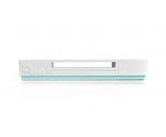 Mueble de TV de diseño Bubble lacado blanco