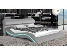 Cama con LED - Macky - cama de piel
