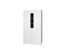 Armario 2 puertas diseño con estantería de madera incluida Rocci