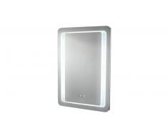 Espejo diseño en LED y reloj - Tablet