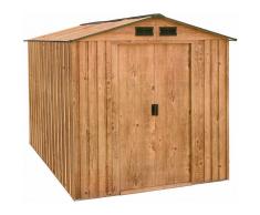 Duramax Artemisa - Caseta metálica de imitación madera (180 x 260 cm)
