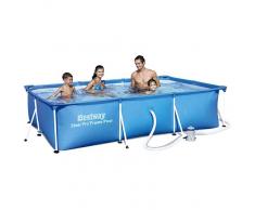 BESTWAY Piscina Desmontable Tubular Infantil Bestway Deluxe Splash Frame Pool 300x201x66