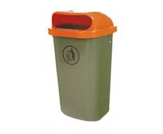 JCOPLASTIC Papelera Plastico Din 30713 - JCOPLASTIC - 0RC05S1.1 - 50 L