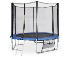 ALICE'S GARDEN Cama elástica 245 cm escalera funda protectora y bolsilla para zapatos