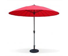 ALICE'S GARDEN Sombrilla jardin, Parasol redondo, Rojo, Ø260cm - ALICE'S GARDEN