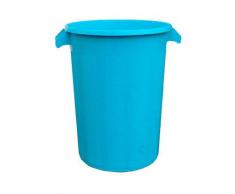 TRILLA CUBO BASURA S/TAPA AZUL 100L. REFORZADO - TRILLA