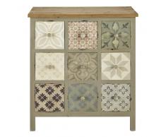 Mueble cajonera de madera gris claro An. 75 cm Leopoldine