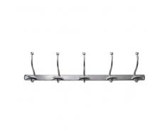 Colgador con 5 ganchos de metal con efecto cromado BRUGES