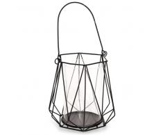 Candelabro de metal negro