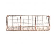 Organizador de pared de metal cobrizo TRIPLE