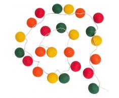 Guirnalda de algodón multicolor de 24 led BOOP