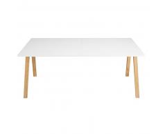 Mesa de comedor con larguero blanca L. 200 cm Ghost