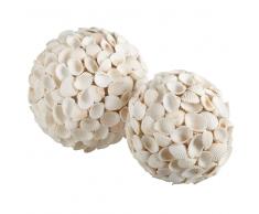 2 Bolas decorativas de caracolas DESIRADE