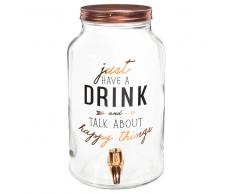 Garrafa de cristal con grifo H 30 cm HAPPY THINGS