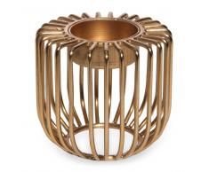 Candelabro de metal dorado H. 7 cm SOLO