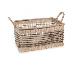 Cesta rectangular de fibra