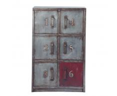 Cajonera de metal efecto envejecido An. 67 cm Newton