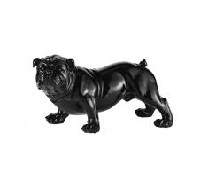 Figura decorativa perro de resina negra Al. 28 cm MAX