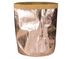 Cesta de ropa de papel cobrizo