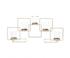 Candelabro de metal 21 x 47 cm GOLD MESSINA
