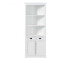 Mueble esquinero de madera blanca An. 84 cm Newport