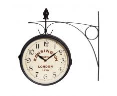Reloj de pared de metal negro Diám. 42 cm KENSIGNTON