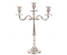 Candelabro con 3 brazos de aluminio Al. 26 cm ÉLÉGANCE