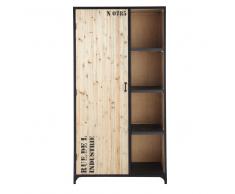 Armario industrial de metal negro An. 100 cm Docks