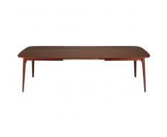 Mesa extensible de nogal macizo L. 180 cm Buckingam