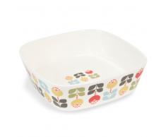 Fuente de horno vintage de flores de loza BRIGITTE