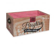 Caja de pan de madera y algodón BRIGHTON