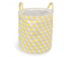 Cesto de ropa de tela amarillo YELLOW