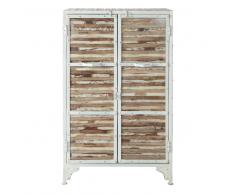 Cajonera de metal blanco An. 75 cm Mistral