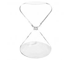 Reloj de arena blanco de cristal