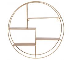 Organizador de pared de metal dorado ÉLÉGANCE