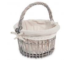 Cesta trenzada con tela ÉLÉA