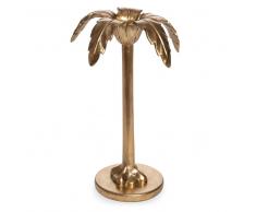 Candelabro de palmera de metal dorado PALM