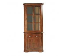 Mueble esquinero de madera maciza de palo rosa An. 90 cm Lubéron