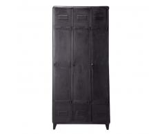 Armario de metal negro An. 90 cm Edison