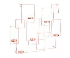 Candelabro de pared de metal cobrizo Al. 44 cm HELSINKI
