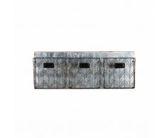 Organizador de pared con 3 compartimentos de metal negro JOY