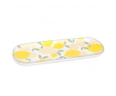 Fuente de porcelana con motivos de limones LEMON