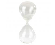 Reloj de arena blanca de vidrio Al. 38 cm JANICE