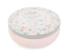 Vela perfumada de 3 mechas en tarro de metal rosa AMAZING