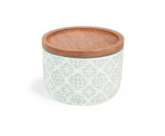Olla de loza azul H 7 cm COCOTTE