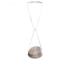Reloj de arena de cristal gris H 30 cm ELANCE