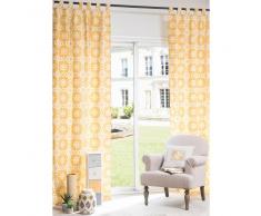 Cortina con ojales de algodón amarillo 105 x 250 cm BELEM